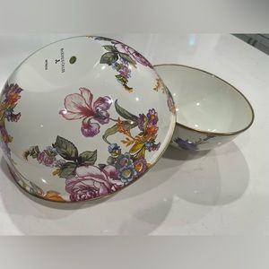 MACKENZiE- CHiLDS 2 piece bowls - flower print